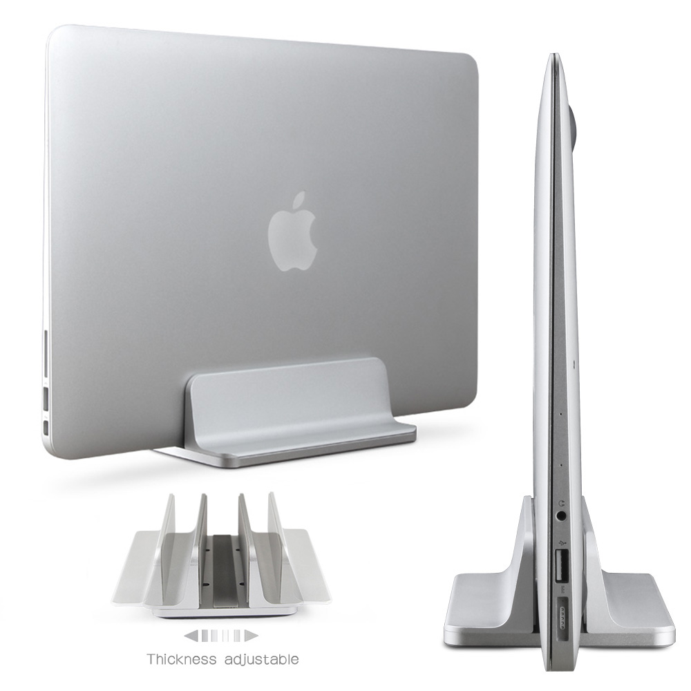 8.vertikalni stojan drzak na notebook macbook hlinik stribrny heureka levny
